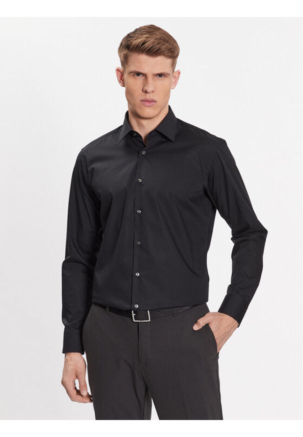 BOSS - Boss Koszula 50473265 Czarny Regular Fit. Kolor: czarny. Materiał: bawełna