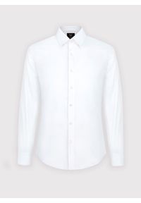 Pako Lorente - Elegancka biała koszula męska P000B-1X-577-B-S. Typ kołnierza: kołnierzyk klasyczny. Kolor: biały. Materiał: bawełna. Długość rękawa: długi rękaw. Długość: długie. Wzór: gładki. Styl: elegancki #10