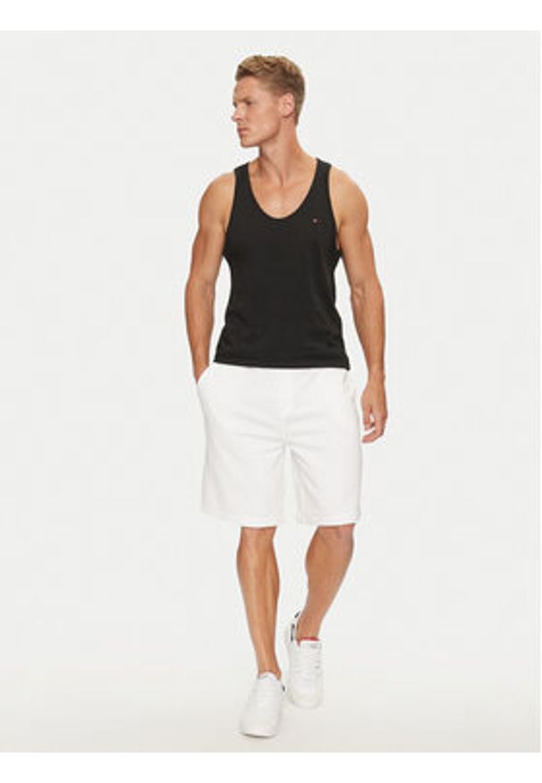 TOMMY HILFIGER - Tommy Hilfiger Komplet 3 tank topów UM0UM03387 Czarny Regular Fit. Kolor: czarny. Materiał: bawełna