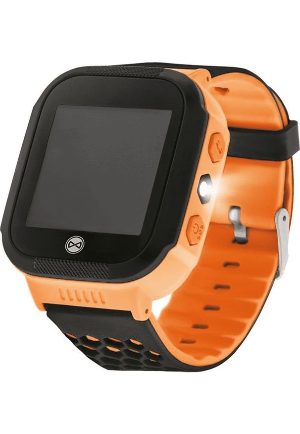 FOREVER - Smartwatch Forever Find Me KW-200 Czarno-pomarańczowy. Rodzaj zegarka: smartwatch. Kolor: pomarańczowy, czarny, wielokolorowy