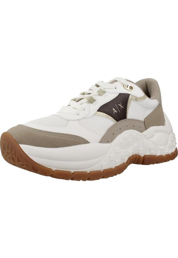 Armani Exchange - Kapcie ARMANI EXCHANGE XDX171 XV898 Biały. Kolor: biały. Materiał: syntetyk, tkanina. Styl: sportowy