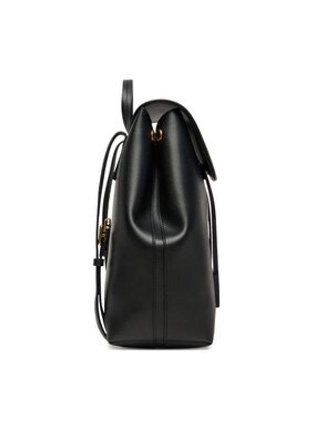 Calvin Klein Plecak Foil Logo Flap Backpack LV04F3297G Czarny. Kolor: czarny. Materiał: skóra