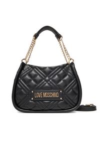 Love Moschino - LOVE MOSCHINO Torebka JC4208PP0MLA0000 Czarny. Kolor: czarny. Materiał: skórzane