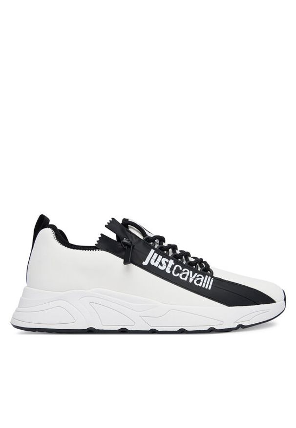 Just Cavalli Sneakersy 80QA3SA2 ZSE70 Biały. Kolor: biały. Materiał: materiał