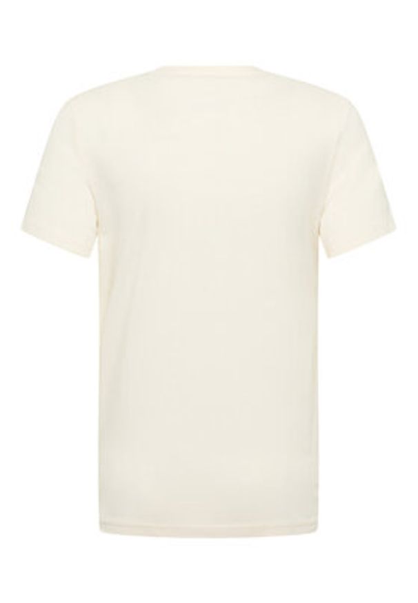 Mustang T-Shirt Austin 1016483 Beżowy Regular Fit. Kolor: beżowy. Materiał: bawełna