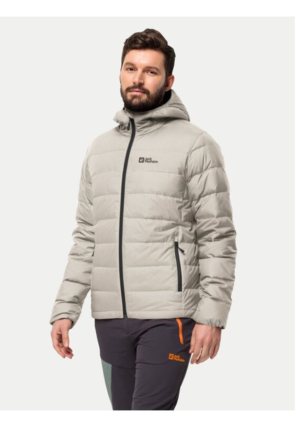 Jack Wolfskin Kurtka puchowa Ather Down 1207671 Szary Regular Fit. Kolor: szary. Materiał: syntetyk