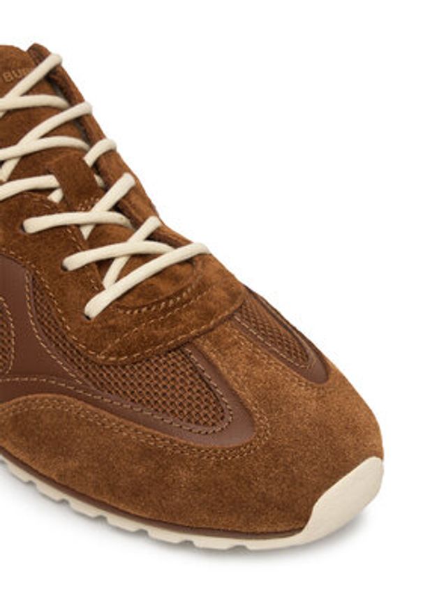 Tory Burch Sneakersy Field 176839 Brązowy. Kolor: brązowy. Materiał: zamsz, skóra