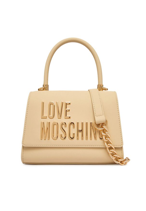 Love Moschino - Torebka LOVE MOSCHINO. Kolor: beżowy