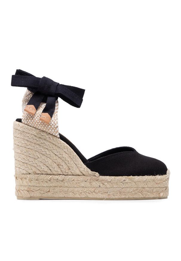 Castañer Espadryle Chiara/8ED/001 020992-100 Czarny. Kolor: czarny. Materiał: materiał