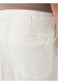 BOSS Szorty materiałowe H-Perin 50561858 Biały Tapered Fit. Kolor: biały. Materiał: len #2