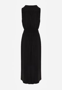 Born2be - Czarna Sukienka Clymiolea. Kolor: czarny. Materiał: tkanina, wiskoza. Długość rękawa: na ramiączkach. Wzór: jednolity. Typ sukienki: kopertowe. Styl: elegancki. Długość: maxi #4