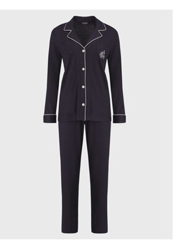 Lauren Ralph Lauren Piżama I819950 Granatowy. Kolor: niebieski. Materiał: bawełna