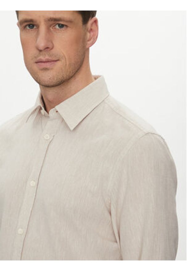 JOOP! Jeans Koszula 15 JJSH-92Hanson2K-W 30045977 Beżowy Regular Fit. Kolor: beżowy. Materiał: bawełna