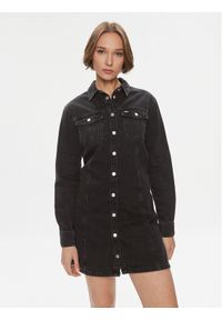 Tommy Jeans Sukienka jeansowa AlineDW0DW17209 Czarny Regular Fit. Kolor: czarny. Materiał: bawełna #1