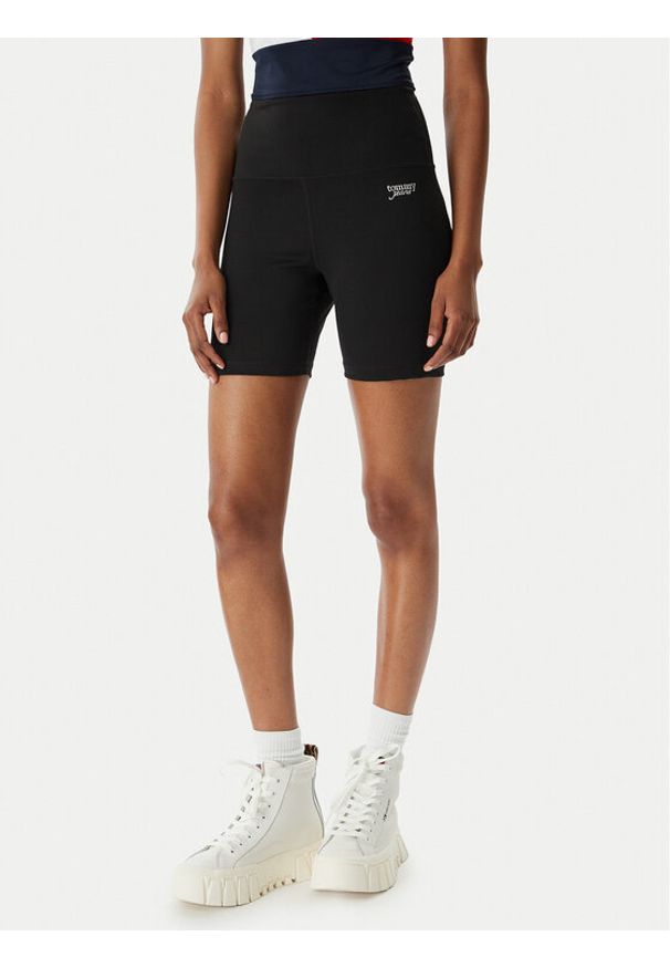 Tommy Jeans Kolarki DW0DW22271 Czarny Slim Fit. Kolor: czarny. Materiał: syntetyk