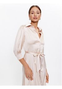Glamorous Sukienka koszulowa GS0470 Beżowy Regular Fit. Kolor: beżowy. Materiał: syntetyk. Typ sukienki: koszulowe #5