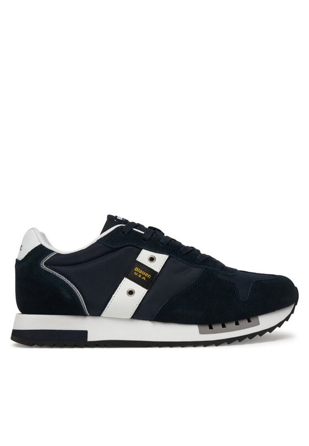 Blauer Sneakersy S6QUEENS01/MES Granatowy. Kolor: niebieski. Materiał: zamsz, skóra