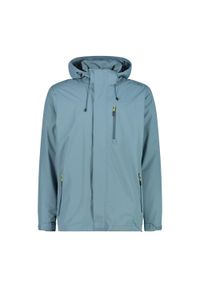 Kurtka z kapturem i zamkiem błyskawicznym z wentylacją CMP. Typ kołnierza: kaptur. Kolor: niebieski. Sport: turystyka piesza #1