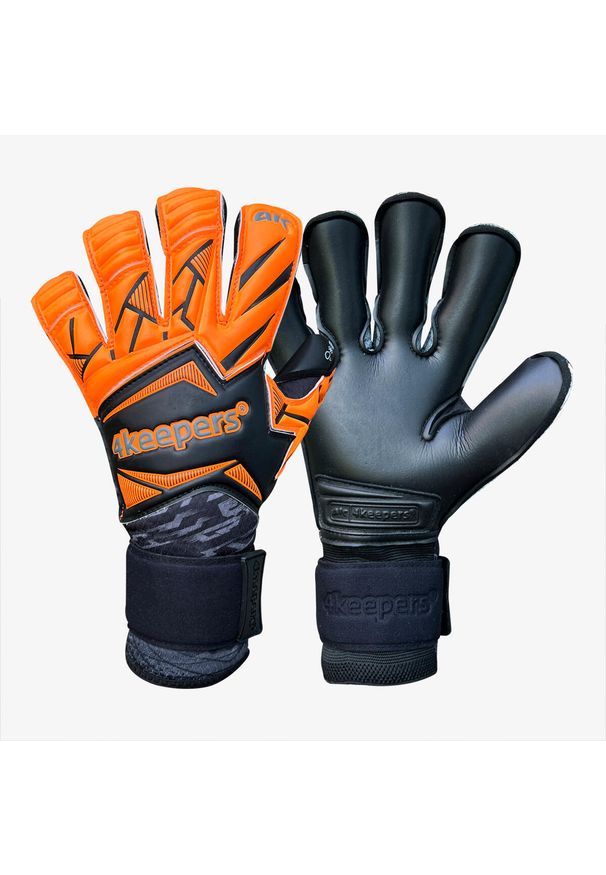 4KEEPERS - Rękawice bramkarskie męskie 4keepers FORCE V3.25 RF2G. Kolor: czarny. Sport: piłka nożna