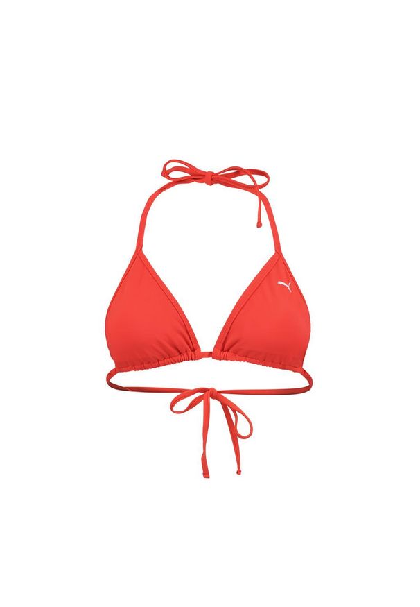Damska góra od bikini Puma w kształcie trójkąta w kolorze czerwonym. Kolor: czerwony. Materiał: poliester