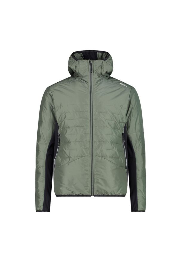 Kurtka z kapturem CMP. Typ kołnierza: kaptur. Kolor: zielony. Materiał: puch. Sezon: zima. Sport: narciarstwo