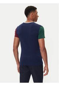 Polo Ralph Lauren T-Shirt 710849543003 Granatowy Custom Slim Fit. Typ kołnierza: polo. Kolor: niebieski. Materiał: bawełna #4