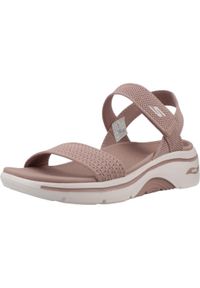 skechers - Sandały Skechers Model Go Walk Arch Fit 2.0 Kolor Rose. Kolor: różowy. Materiał: tkanina