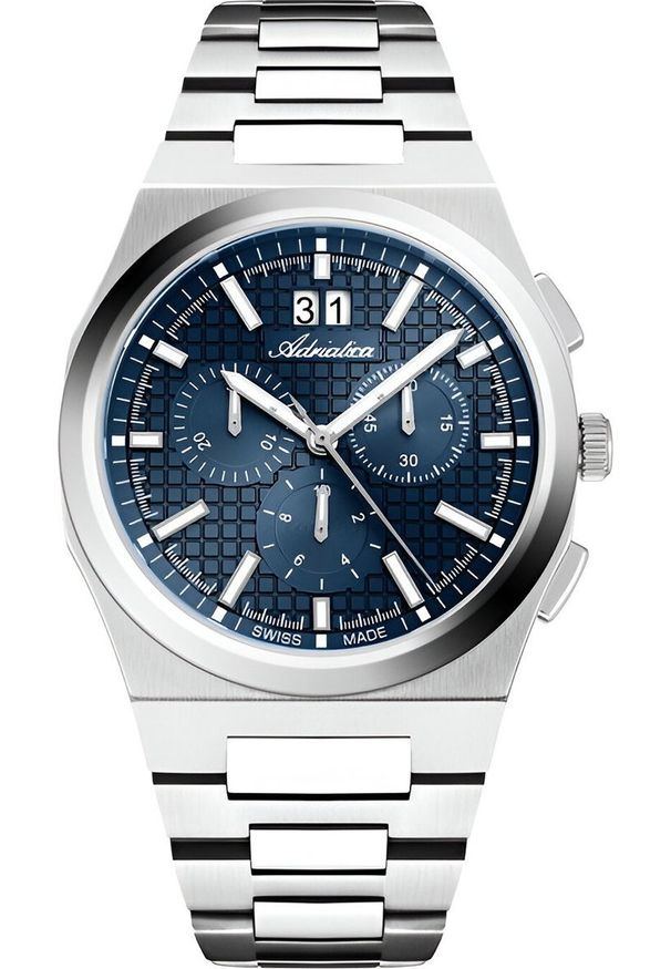 Zegarek Adriatica Zegarek męski Adriatica A8326.5115CH srebrny. Kolor: srebrny