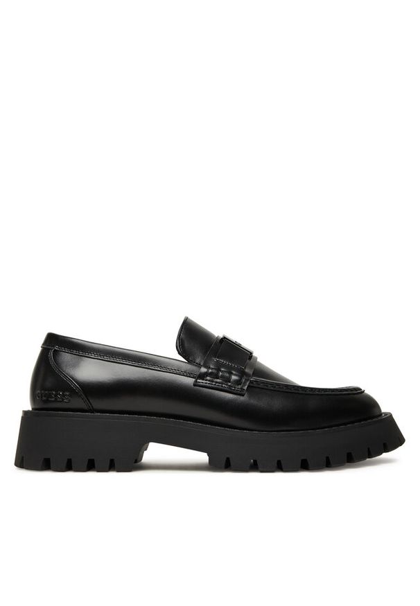 Loafersy Guess. Kolor: czarny