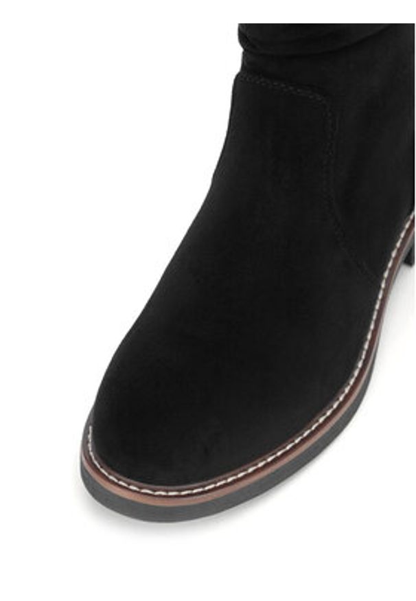 Clara Barson Botki WS2169-04 Czarny. Kolor: czarny. Materiał: materiał