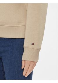 TOMMY HILFIGER - Tommy Hilfiger Bluza WW0WW39791 Beżowy Relaxed Fit. Kolor: beżowy. Materiał: bawełna, syntetyk #5