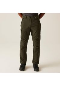 Regatta - Spodnie męskie cargo Questra. Kolor: zielony. Sezon: lato. Sport: turystyka piesza #1