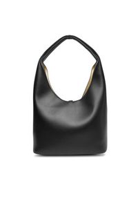 Calvin Klein Jeans Torebka Stone Lock Slouchy Small Shoulde LV04K3176G Czarny. Kolor: czarny. Materiał: skórzane #4