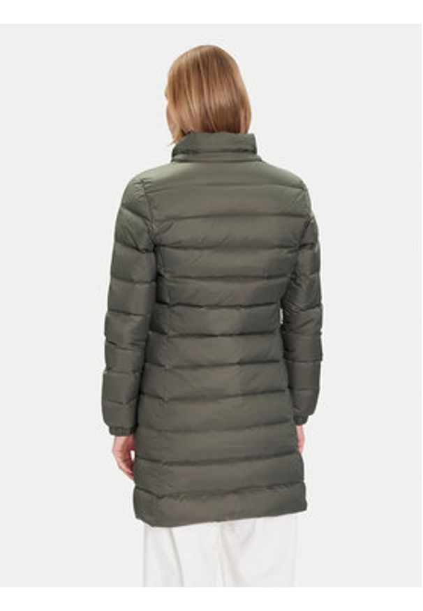 Tommy Jeans Kurtka puchowa Essential DW0DW18864 Zielony Slim Fit. Kolor: zielony. Materiał: syntetyk