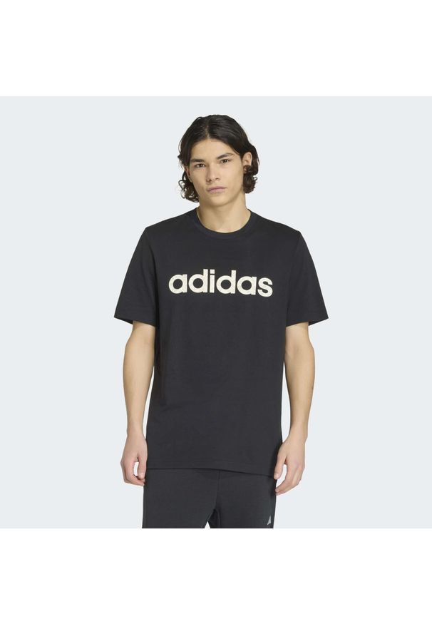 Adidas - Koszulka męska ADIDAS Gym & Pilates. Kolor: czarny. Materiał: bawełna, włókno. Sport: joga i pilates