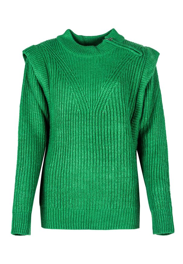 Silvian Heach Sweter | PGA22137LU | Kobieta | Zielony. Kolor: zielony. Materiał: akryl, nylon, bawełna. Wzór: aplikacja, ze splotem