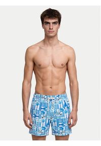 Jack & Jones Szorty kąpielowe Maui Vibes 12291426 Niebieski jasny Regular Fit. Kolor: niebieski. Materiał: syntetyk #2
