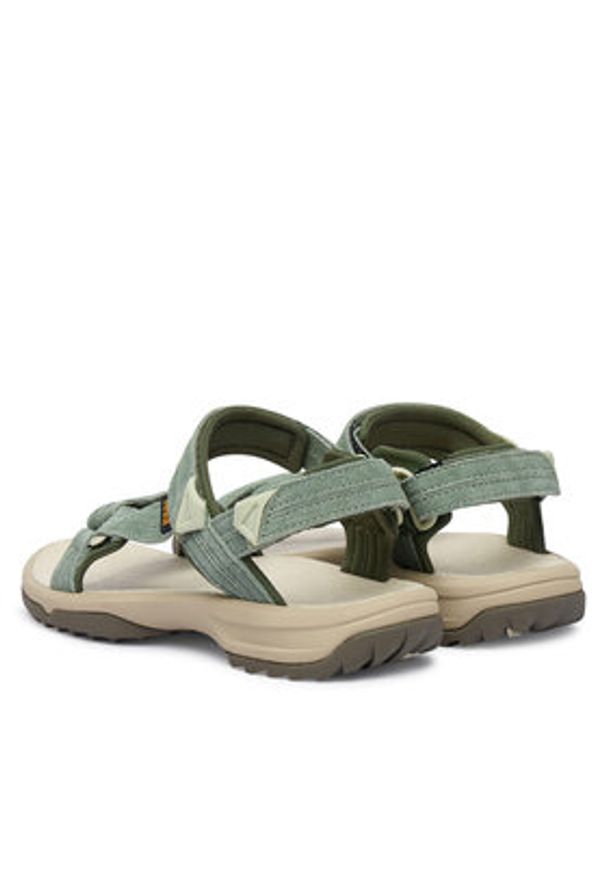 Teva Sandały Terra Fi Lite Suede 1124035 Zielony. Kolor: zielony. Materiał: skóra, zamsz