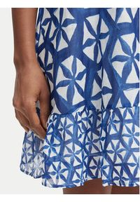 Iconique Sukienka letnia IC25-085 Niebieski Regular Fit. Kolor: niebieski. Materiał: bawełna. Sezon: lato #3