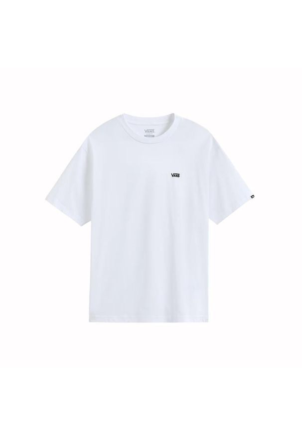 Koszulka Vans z logo na lewej piersi II biała. Kolor: biały. Sport: skateboard