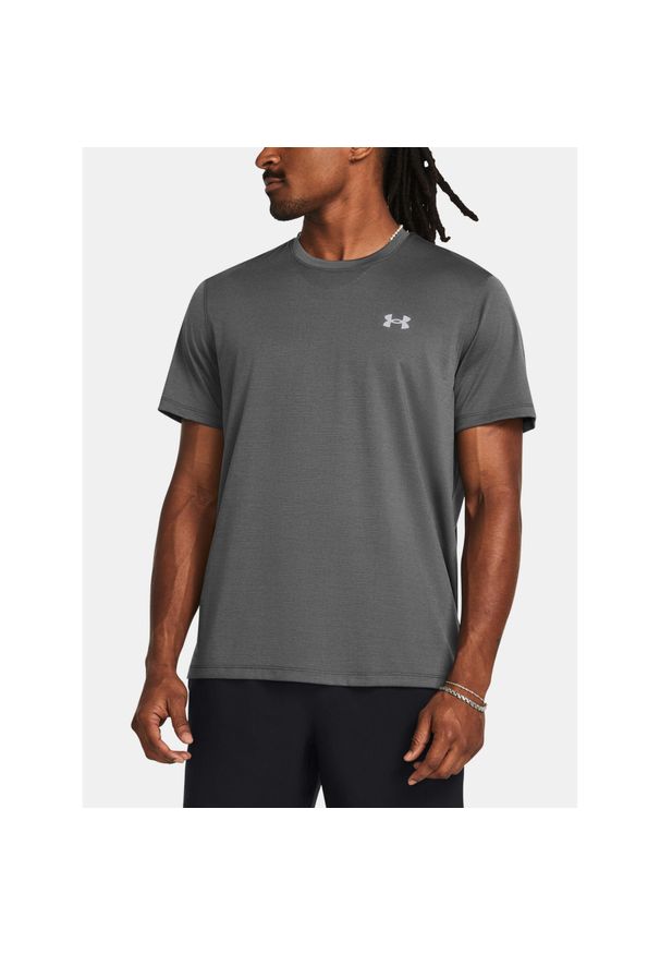 Koszulka do biegania męska Under Armour UA Launch. Kolor: szary. Sport: bieganie
