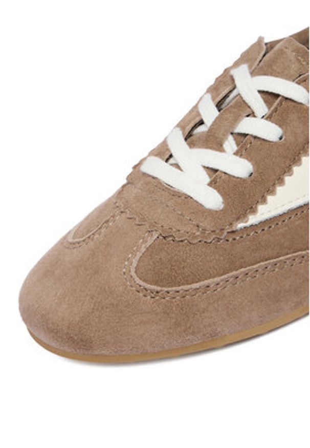 Gino Rossi - GINO ROSSI Sneakersy EO-V2313-05 Brązowy. Kolor: brązowy. Materiał: zamsz, skóra