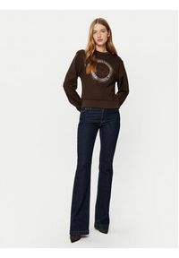 Guess Bluza W5RQ05 K7EX1 Brązowy Regular Fit. Kolor: brązowy. Materiał: bawełna, syntetyk #3