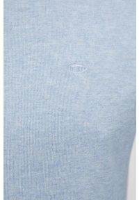 Tom Tailor sweter bawełniany męska. Okazja: na co dzień. Kolor: niebieski. Materiał: bawełna. Długość rękawa: długi rękaw. Długość: długie. Styl: casual #6