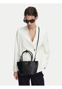 TOMMY HILFIGER - Tommy Hilfiger Torebka Th Marina Bucket Leather AW0AW18739 Czarny. Kolor: czarny. Materiał: skórzane #1