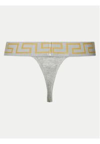 VERSACE - Versace Stringi AUD01042 Szary. Kolor: szary. Materiał: bawełna