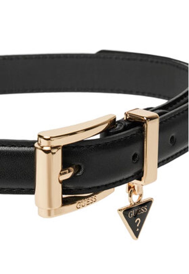 Guess Pasek Damski BW9254 P5325 Czarny. Kolor: czarny. Materiał: skóra