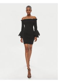 ROTATE Sukienka koktajlowa Chiffon 112112100 Czarny Regular Fit. Kolor: czarny. Materiał: syntetyk. Styl: wizytowy #3