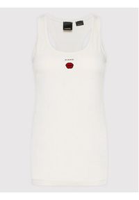 Pinko Top Capriate 1G178F Y7WQ Beżowy Regular Fit. Kolor: beżowy. Materiał: bawełna #3