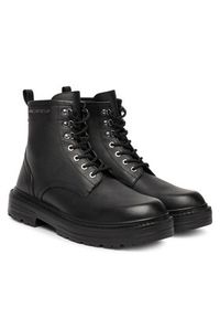 Karl Lagerfeld - KARL LAGERFELD Trapery Miles KL10255 Czarny. Kolor: czarny. Materiał: skóra